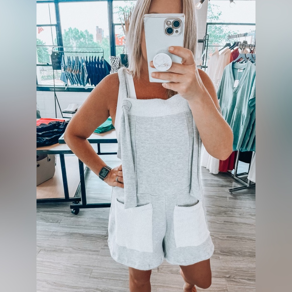 Comfy Romper in Heather Grey